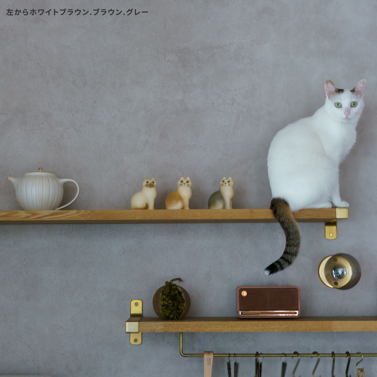 【個体で選べる】Lisa Larson リサラーソン Mans キャット マンズ グレー 正規品