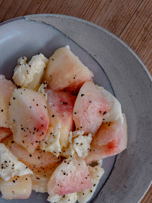 【個体で選べる】 渡邊葵 白岩焼 和兵衛窯 三日月皿 白釉プラチナ彩 中 7寸