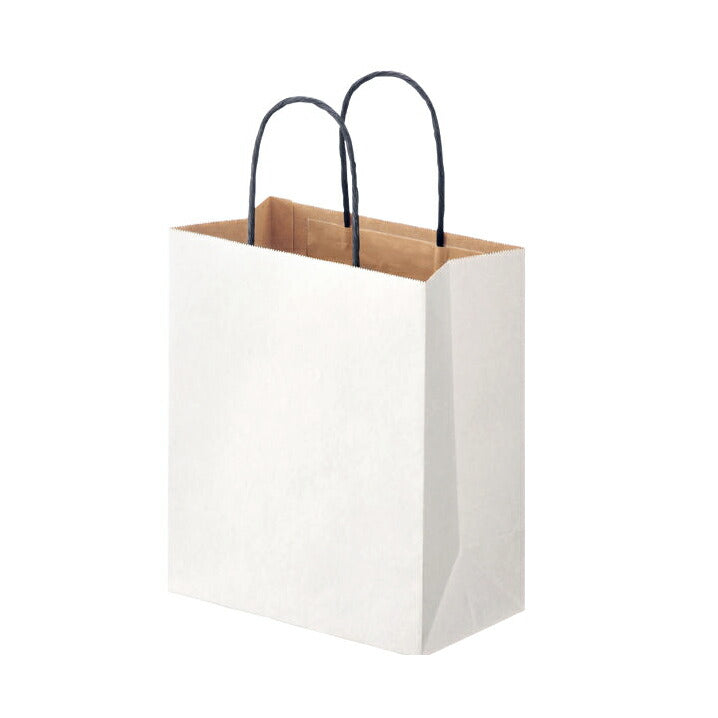 手提げバッグ 白/クラフト【送料無料の商品との同梱または合計3,980円以上の同梱で送料は無料です】