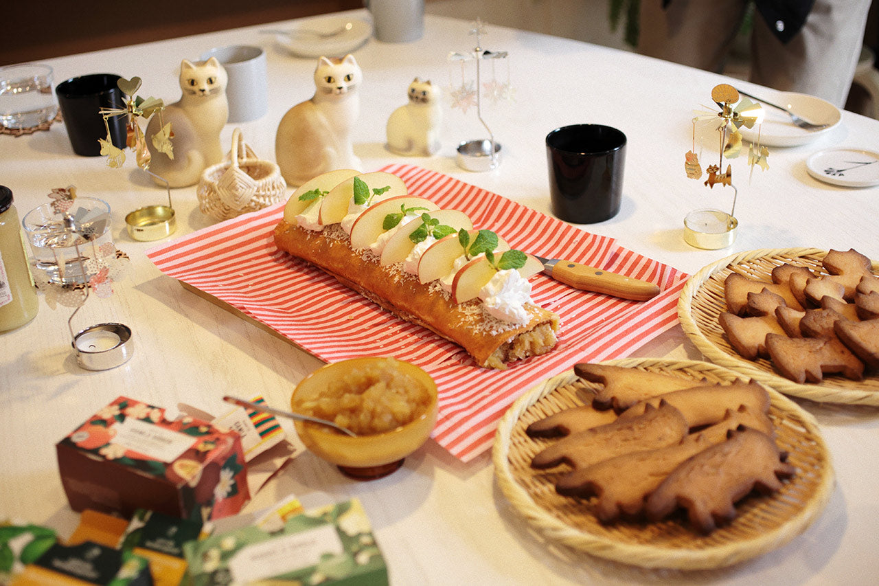 スウェーデンを思いながらりんごのロールケーキを作ってみます - 実践