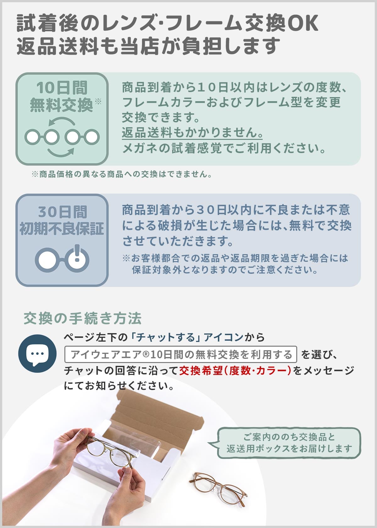 【試着交換も無料】度数 0.5～ 5色 おしゃれで軽量な老眼鏡 アイウェアエア ウェリントン ブルーライトカット