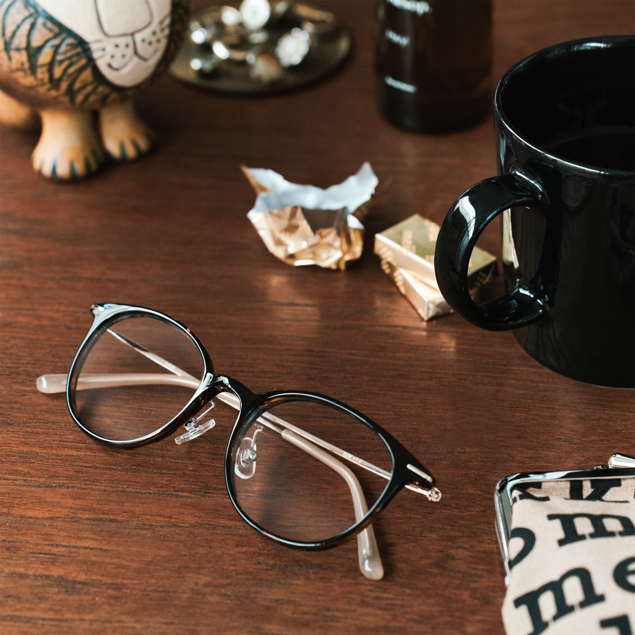 【交換無料】度数 0.5～ 7色 メタルセル＋クリアレンズのおしゃれな老眼鏡 アイウェアエア スカンディ ボストン 軽量 ブルーライトカット