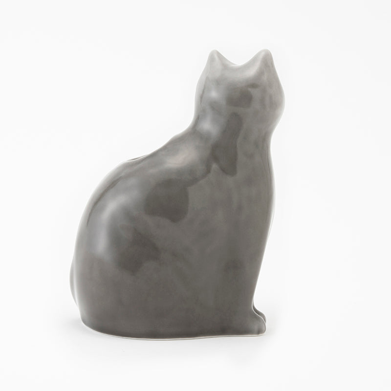 波佐見焼 猫 一輪挿し zen to JIKI NEKO 磁器猫 花瓶 ひがしちか｜ねこ
