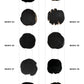 【個体で選べる】 amabro WOOD COASTER Black  珪化木