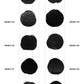 【50個体～】amabro WOOD COASTER Black  珪化木 コースター