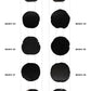 【50個体～】amabro WOOD COASTER Black  珪化木 コースター