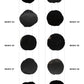 【100個体で選べる】 amabro WOOD COASTER Black  珪化木 コースター