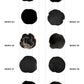 【個体で選べる】 amabro WOOD COASTER Black  珪化木