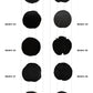 【100個体で選べる】 amabro WOOD COASTER Black  珪化木 コースター