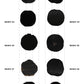 【100個体で選べる】 amabro WOOD COASTER Black  珪化木 コースター