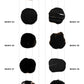 【個体で選べる】 amabro WOOD COASTER Black  珪化木