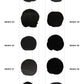 【100個体で選べる】 amabro WOOD COASTER Black  珪化木 コースター