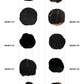 【個体で選べる】 amabro WOOD COASTER Black  珪化木