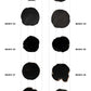 【個体で選べる】 amabro WOOD COASTER Black  珪化木