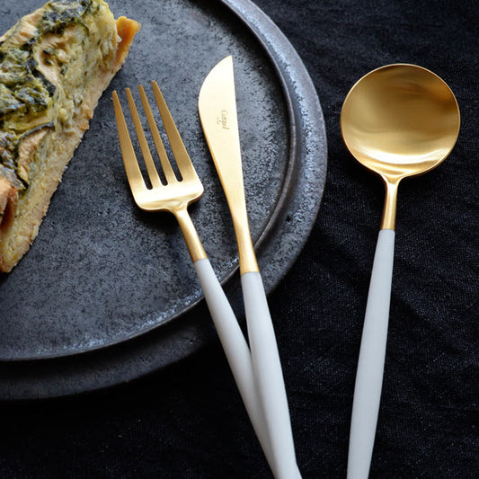 【正規取扱店】 クチポール GOA/ゴア ディナー 6本セット ホワイト ゴールド