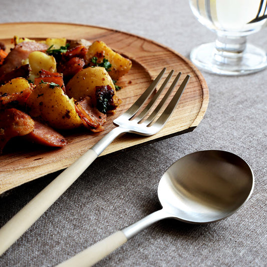 【正規取扱店】 クチポール GOA/ゴア ディナー 2本セット アイボリー シルバー