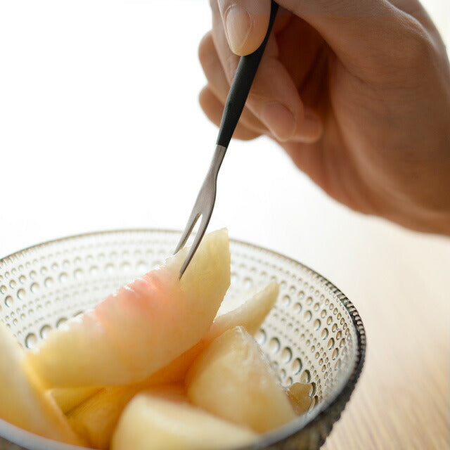 【正規取扱店】 クチポール GOA/ゴア フルーツフォーク ブラック シルバー ヒメフォーク