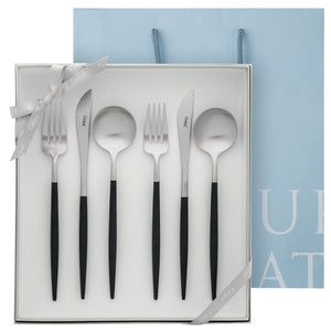 クチポール GOA/ゴア ディナー 6本 ギフトセット ブラックシルバー