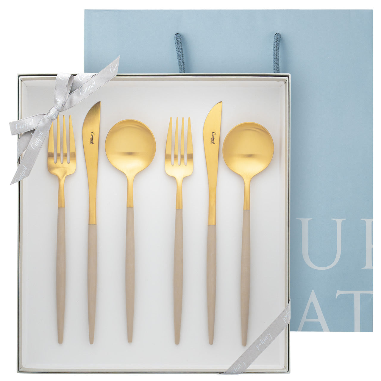 【新品未使用】正規品クチポール GOA Blue Goldセット6本 クチポール 6本ギフトセット Cutipol公式 日本正規取扱店 結婚