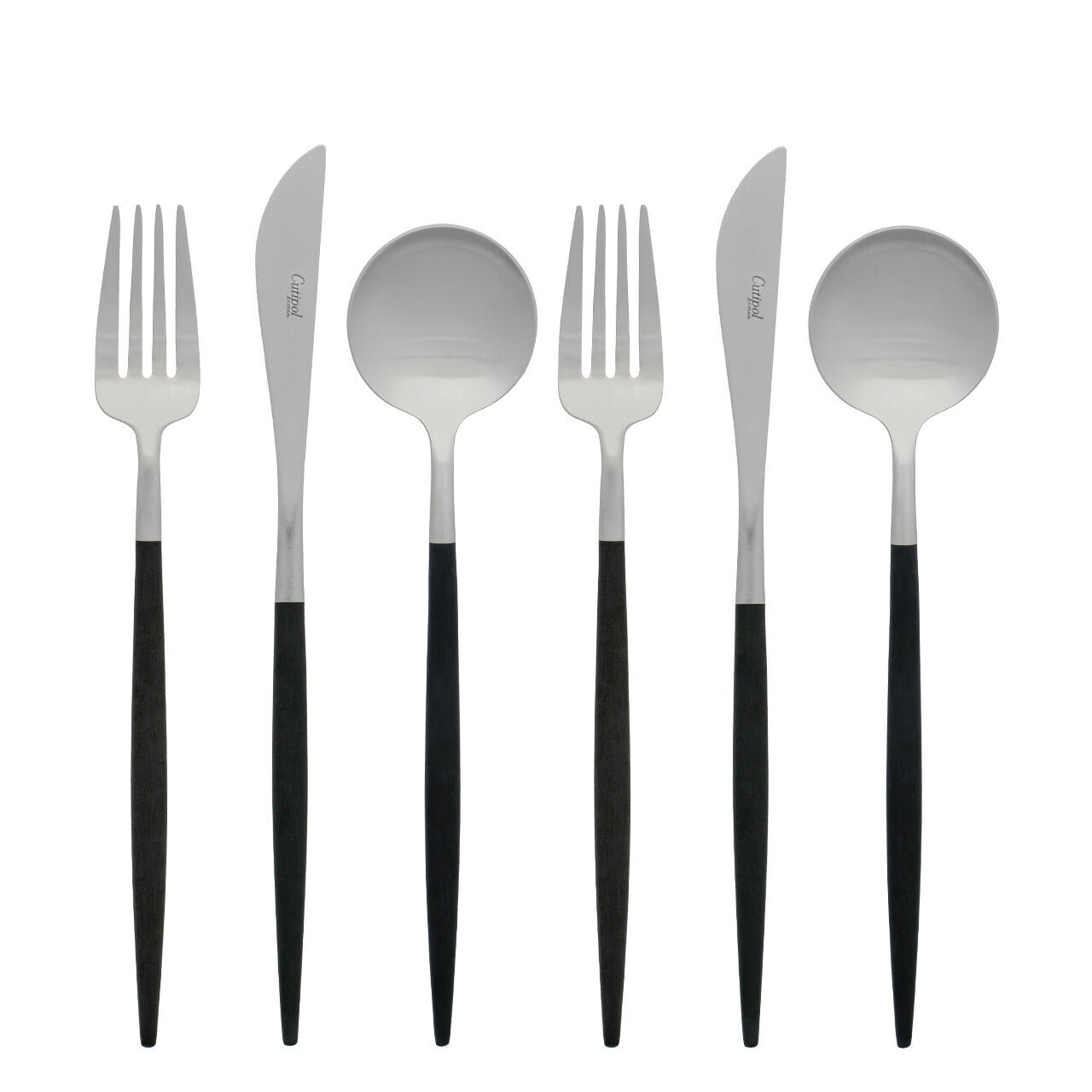 【正規取扱店】 クチポール GOA/ゴア デザート 6本セット ブラック シルバー