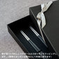 【正規取扱店】 クチポール KUBE/キューブ 箸＆箸置き 2膳ペア ギフトセット ブラック シルバー