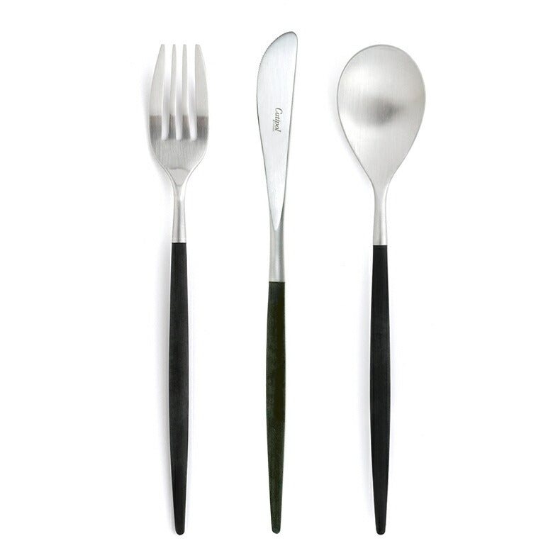 【正規取扱店】 クチポール MIO/ミオ ディナー 3本セット ブラック シルバー