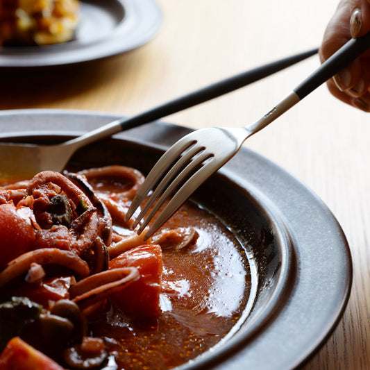 【正規取扱店】 クチポール MIO/ミオ ディナー 6本セット ブラック シルバー