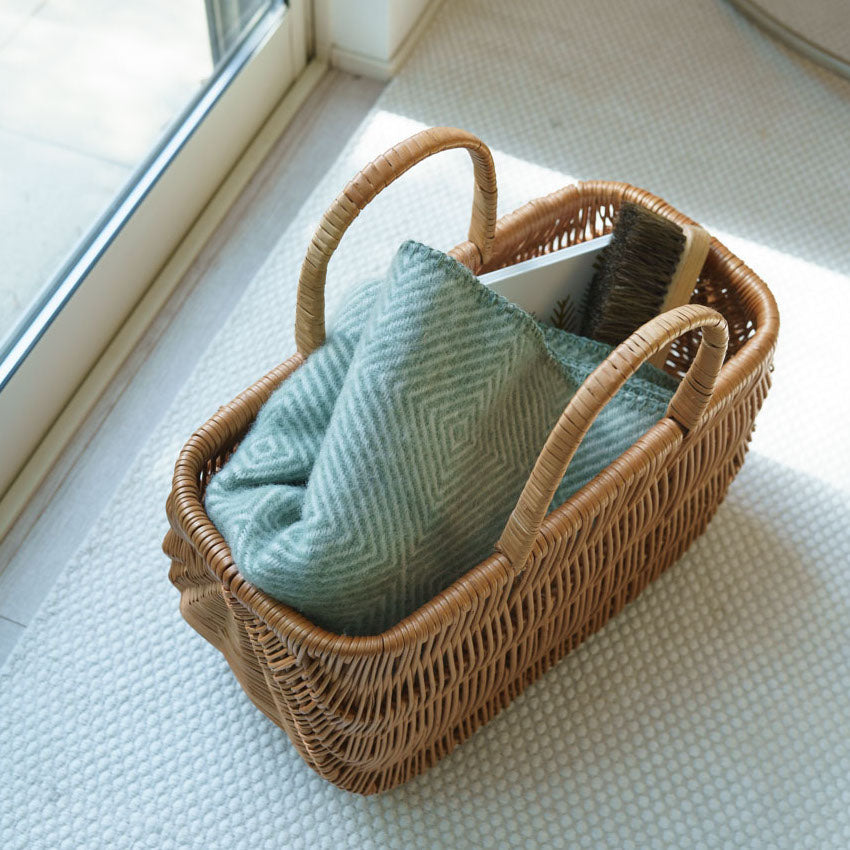 クリッパン リサイクルウール ハーフスロー グースアイ MIDI 90×130cm