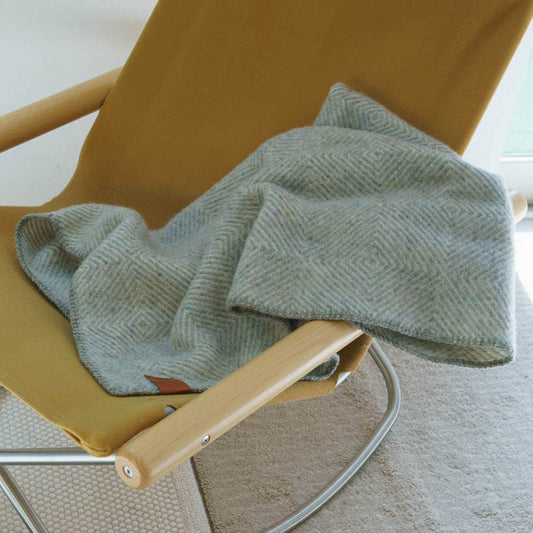 クリッパン リサイクルウール ハーフスロー グースアイ MIDI 90×130cm