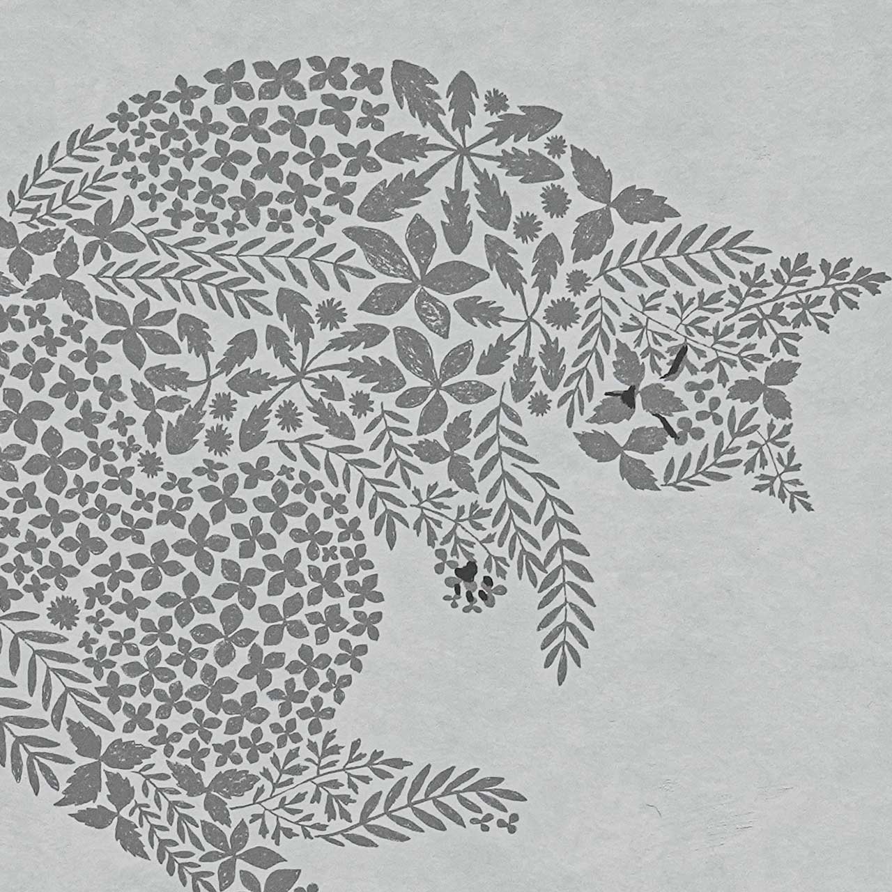 ねこくら×sotlight Fluffy CAT ポスター + フレーム 30 Curled up まる