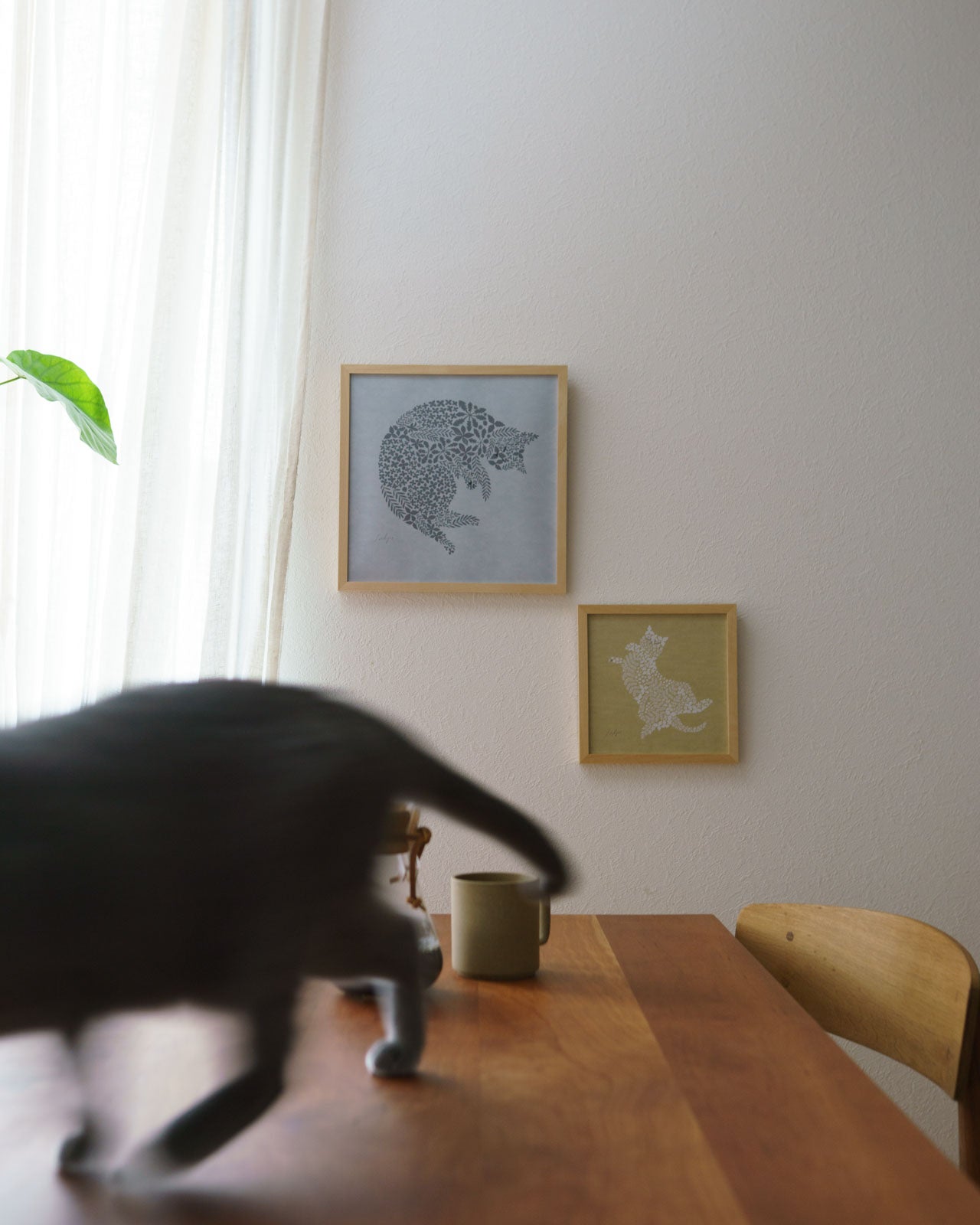 ねこくら×sotlight Fluffy CAT ポスター + フレーム 30 Curled up まる