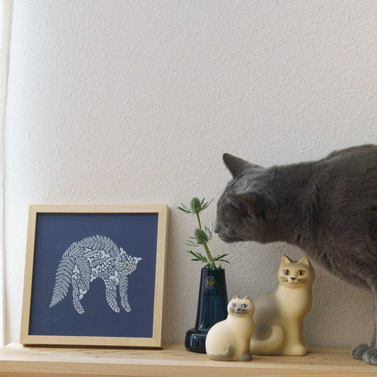 ねこくら×sotlight Fluffy CAT ポスター + フレーム 20 Hissing 威嚇