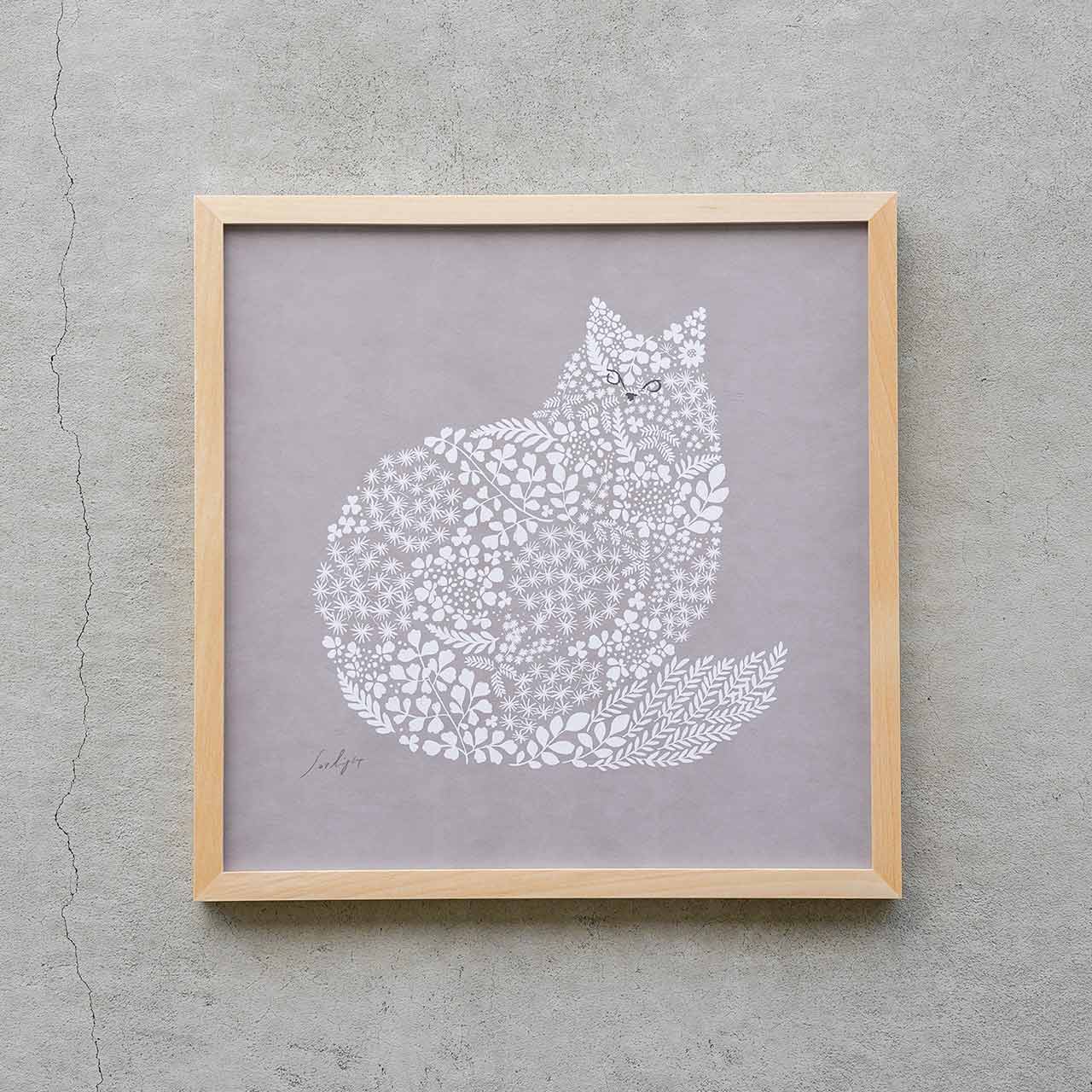 ねこくら×sotlight Fluffy CAT ポスター + フレーム 30 Looking 見つめる