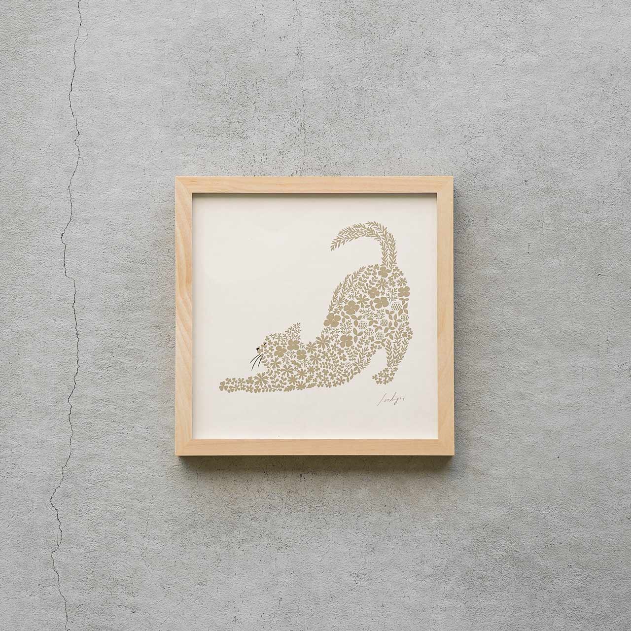 ねこくら×sotlight Fluffy CAT ポスター + フレーム 20 Stretching 伸び