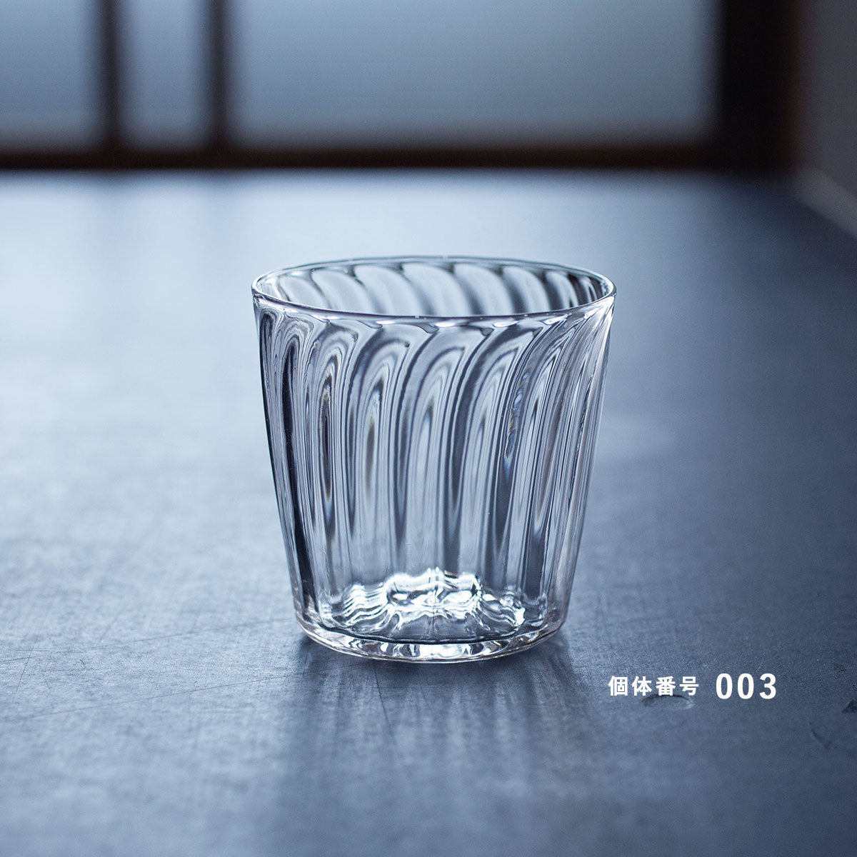【個体で選べる】境田亜希 はなかげ グラス 80mm 透明