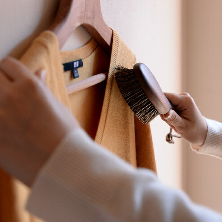 正規取扱店】ショージワークス ウォールナット 洋服ブラシ