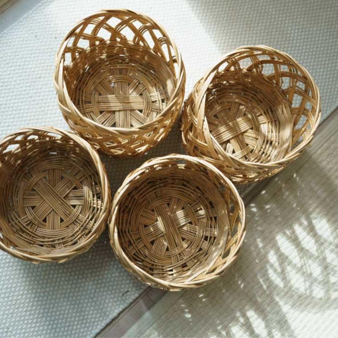 寒竹のメゴ籠 竹工房せきね