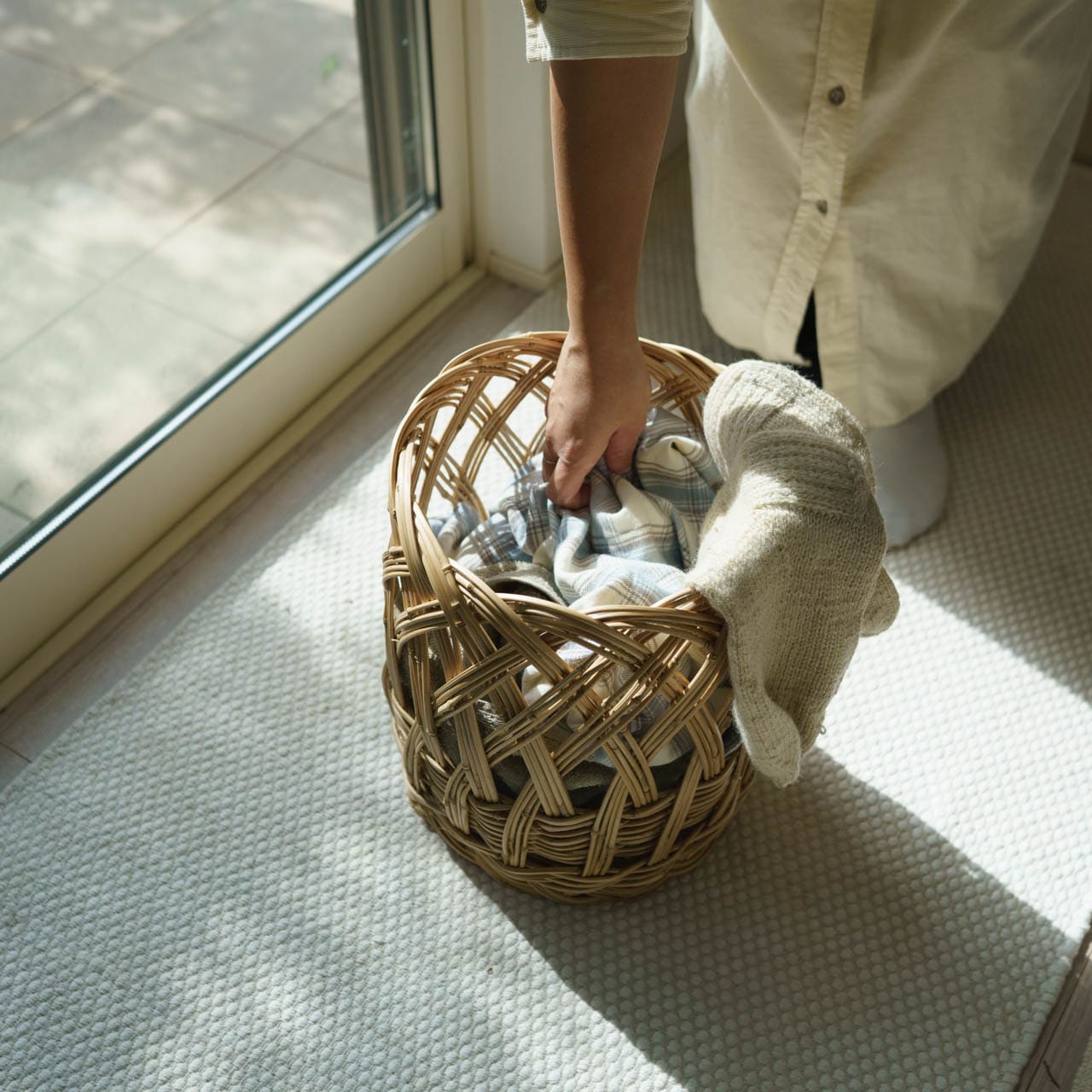 寒竹のメゴ籠 竹工房せきね