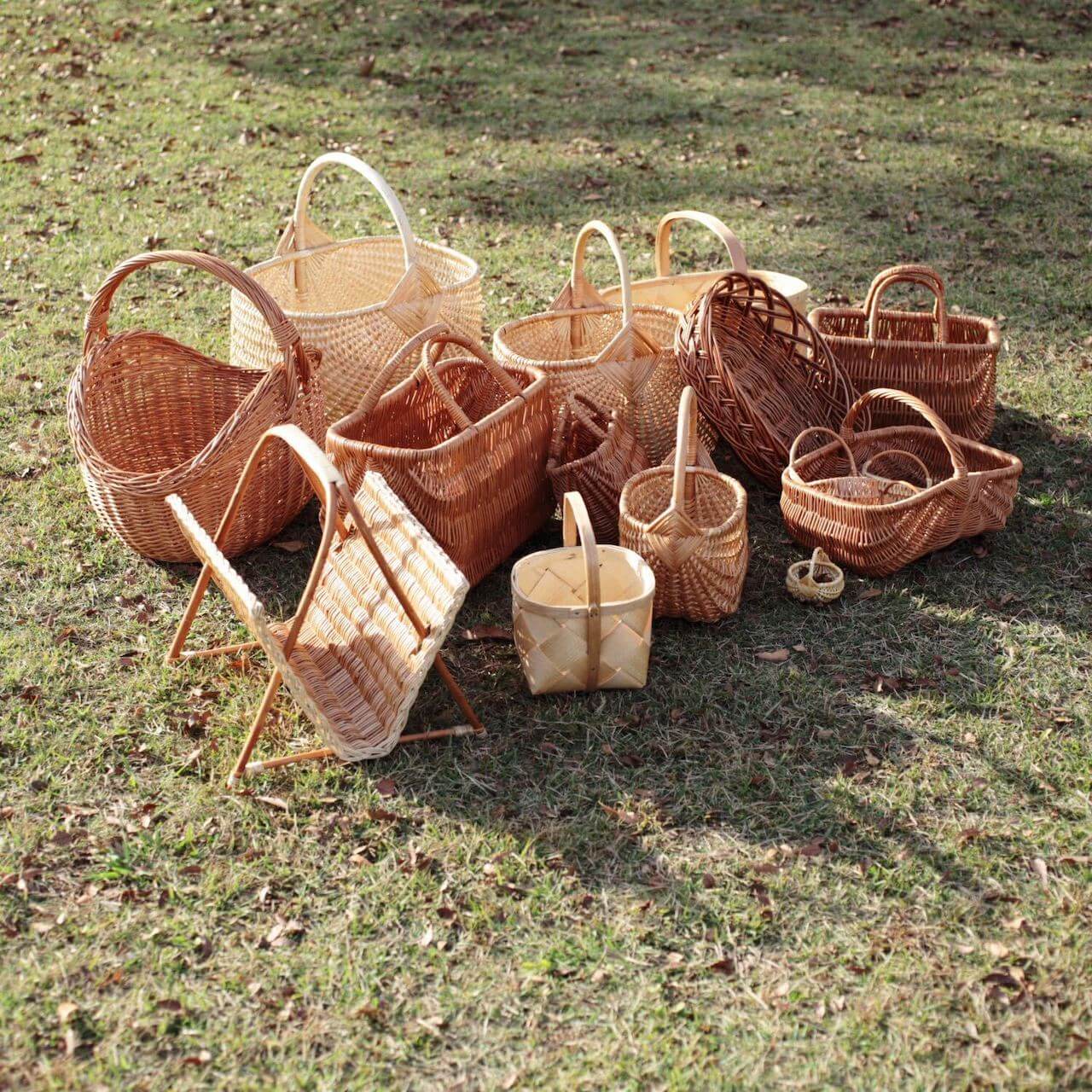 ラトビアの工房で作るハンドメイドかご | ミニバスケット S バスケット
