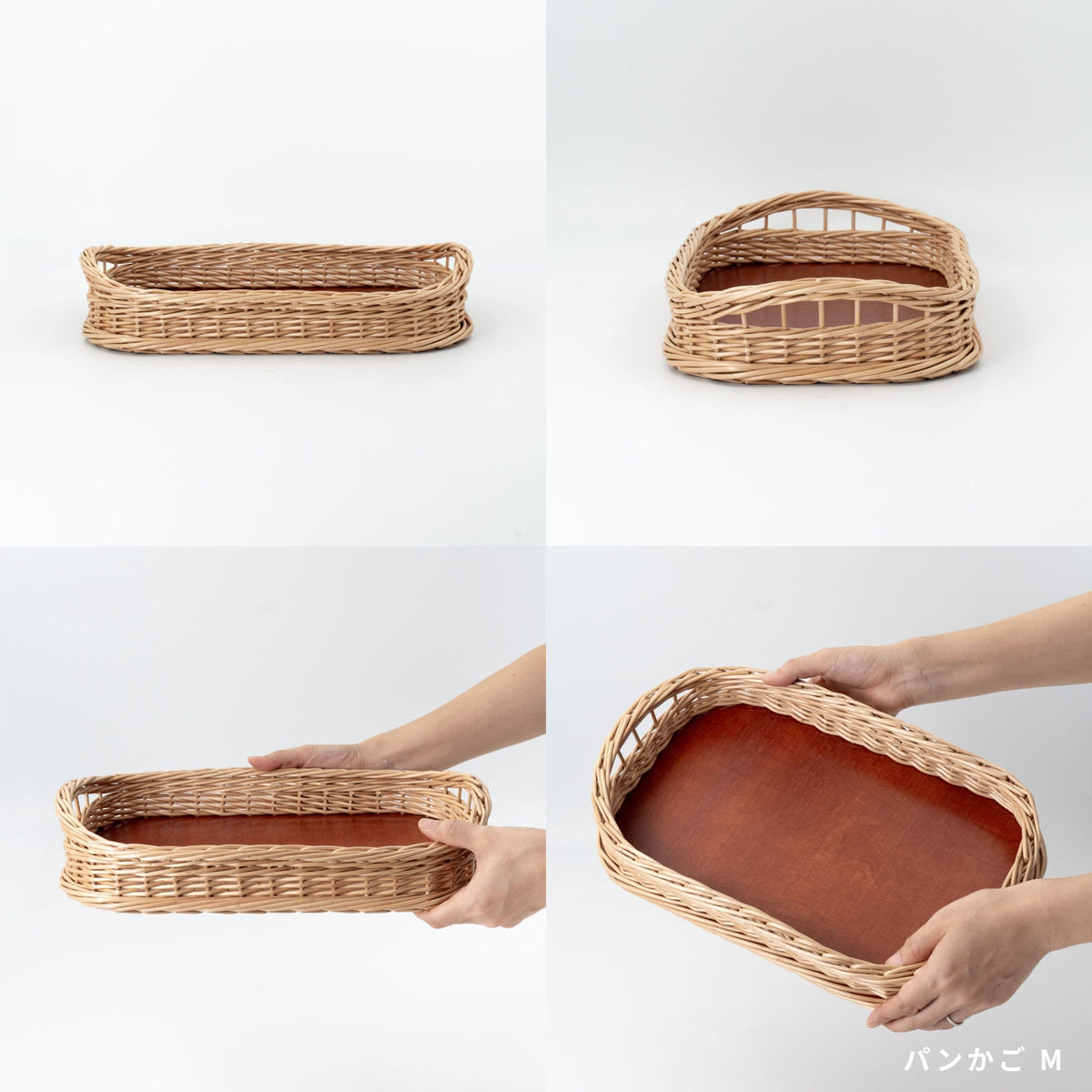 PINUMUPASAULE ラトビア製 柳のパンかごトレイ S/M