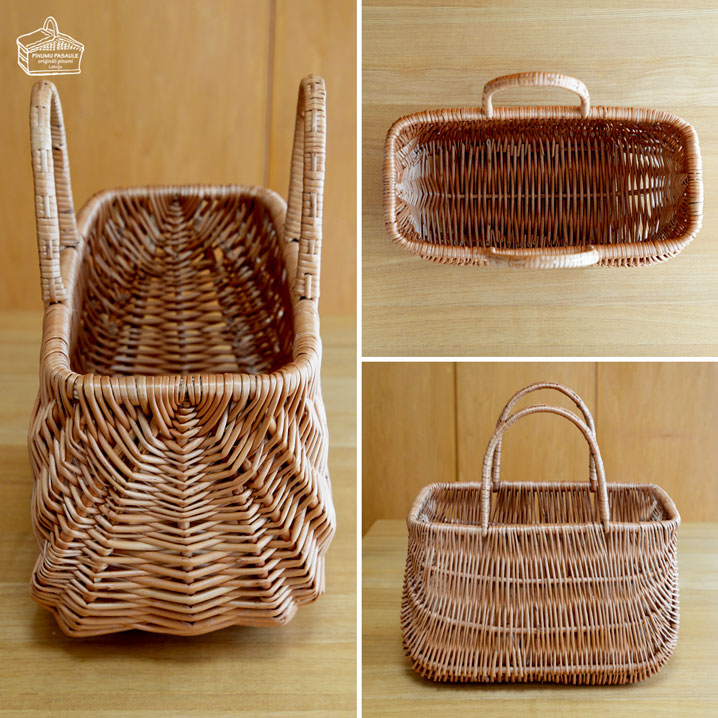 ラトビアの工房で作るハンドメイドかご | 柳のかごバッグ L