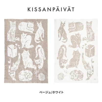 ラプアンカンクリ ウール ブランケット KISSANPÄIVÄT マッティ・ピックヤムサ 北欧 大判 130×180cm