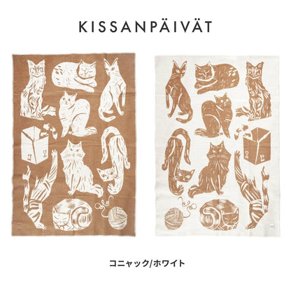 ラプアンカンクリ ウール ブランケット KISSANPÄIVÄT マッティ・ピックヤムサ 北欧 大判 130×180cm