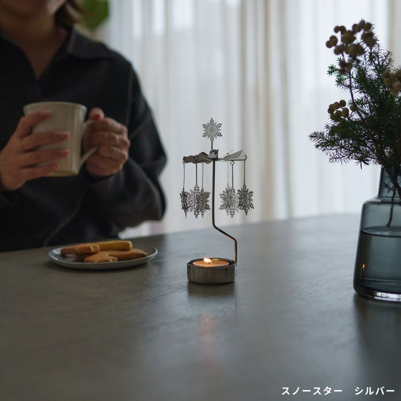 Pluto Design ロータリーキャンドルホルダー スノースター ゴールド シルバー