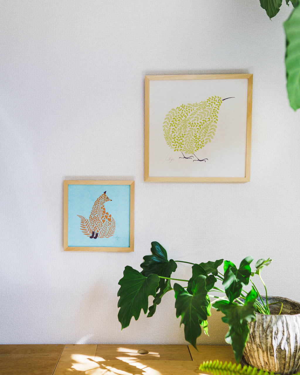 sotlight キツネ 20cm アートポスター フレーム付き – くらすかたち