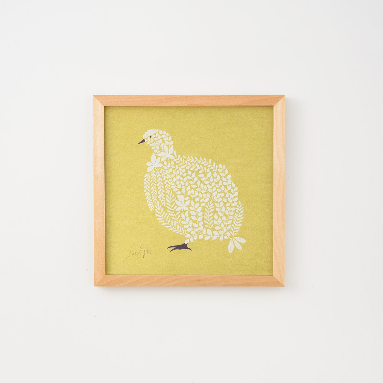 sotlight トリ 20cm アートポスター フレーム付き