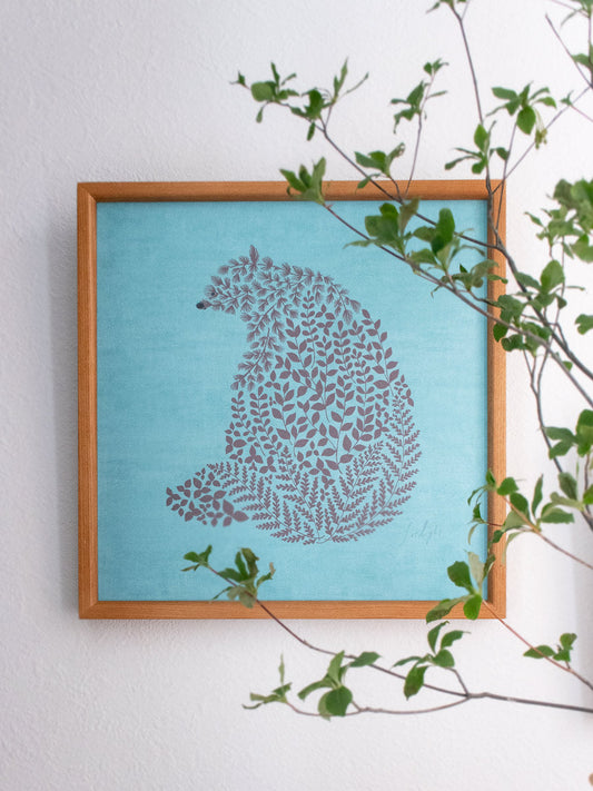 sotlight ベアー 30cm アートポスター フレーム付き