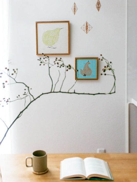 sotlight キツネ 20cm アートポスター フレーム付き