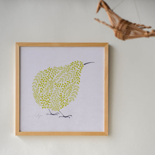 sotlight キウイ 30cm  アートポスター フレーム付き