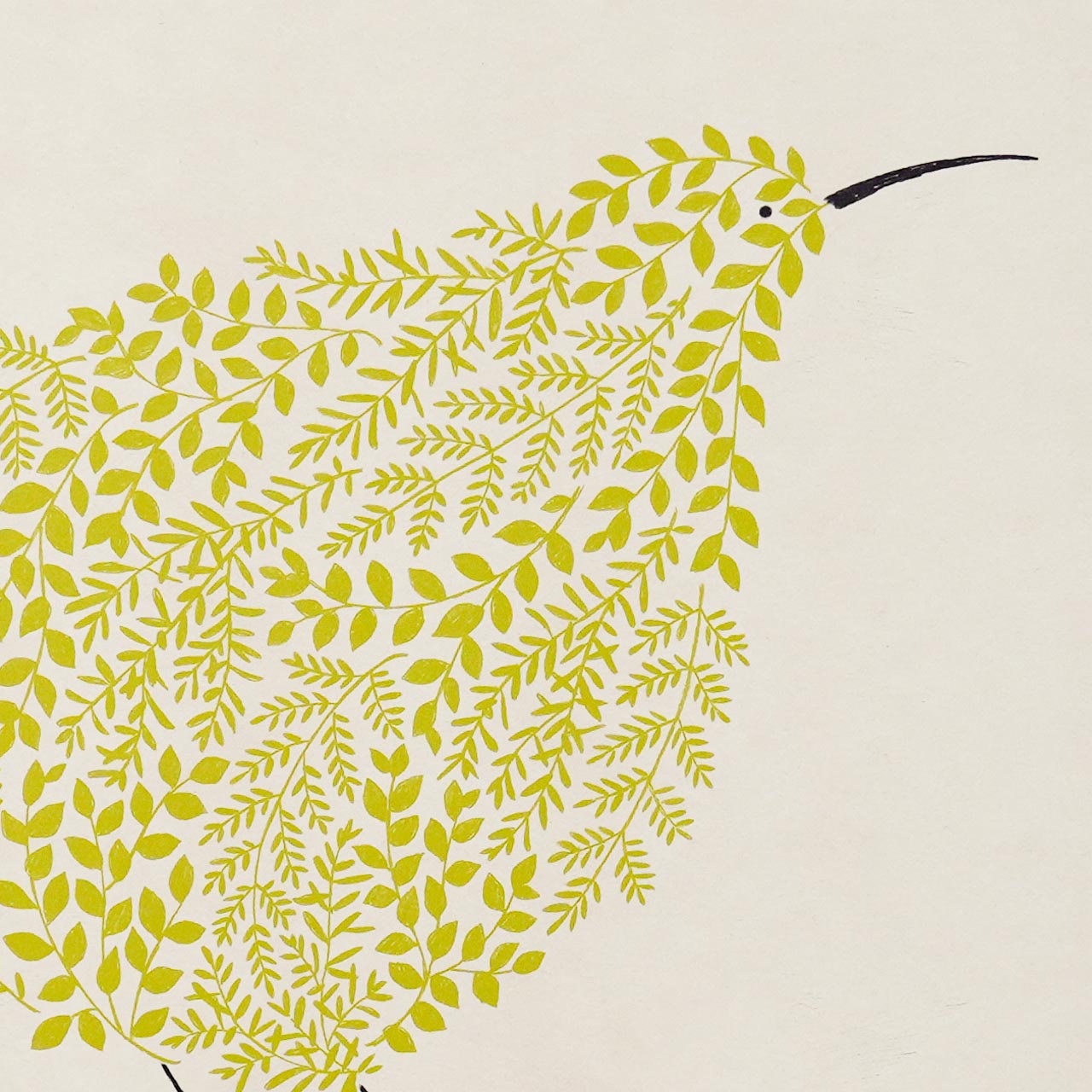 sotlight キウイ 30cm  アートポスター フレーム付き